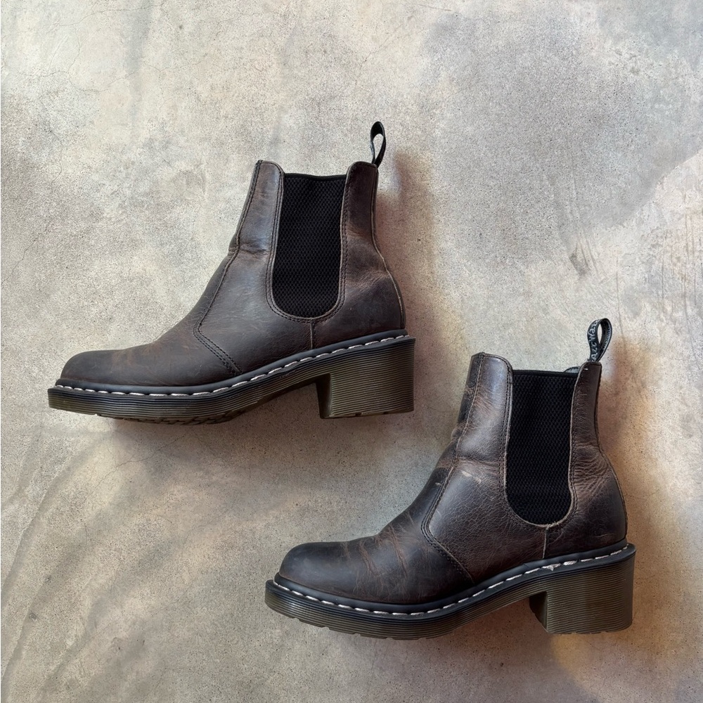Dr. Martens Distressed Brown Chelsea Boots